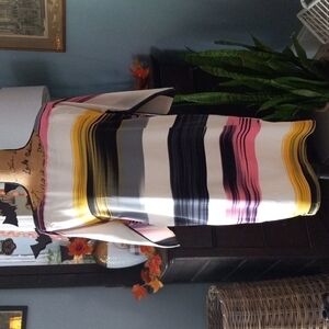 MISA Los Angeles Highlighter Multicolored Striped Dress